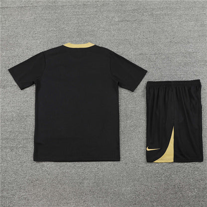 PSG Shorts Set-Black and Golden