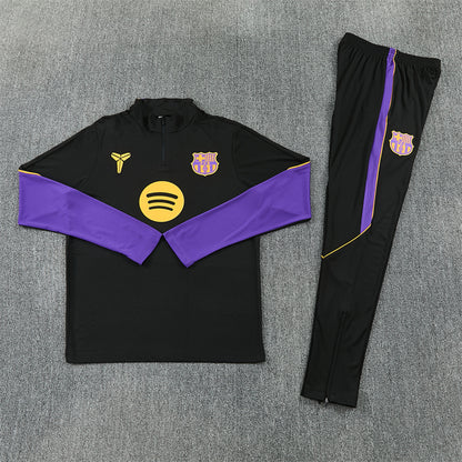 Barcelona Tracksuit-Black and Purple