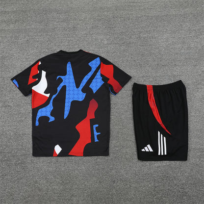 Manchester United Shorts Set-Red, Blue and Black