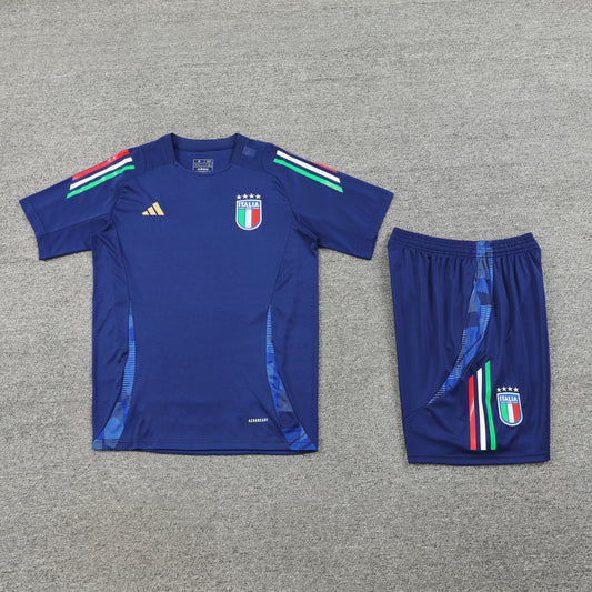 Italy Shorts Set-Navy Blue