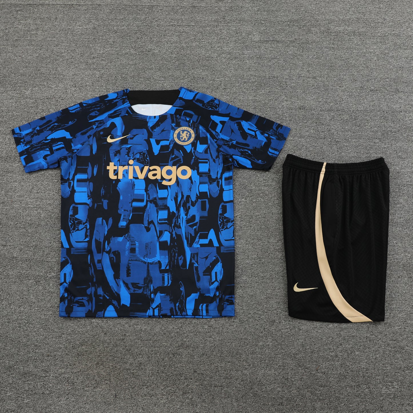 Chelsea Shorts Set-Blue and Black