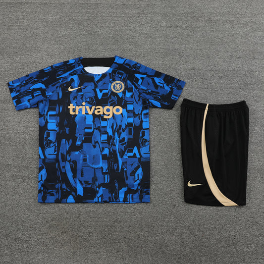Chelsea Shorts Set-Blue and Black
