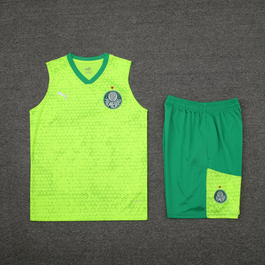 Palmeiras Vest Set-Neon Green and Dark Green
