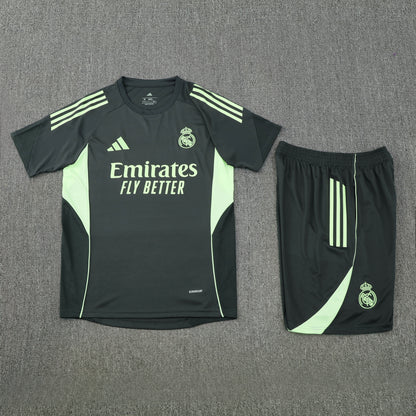 Real Madrid Shorts Set-Dark Grey and Green
