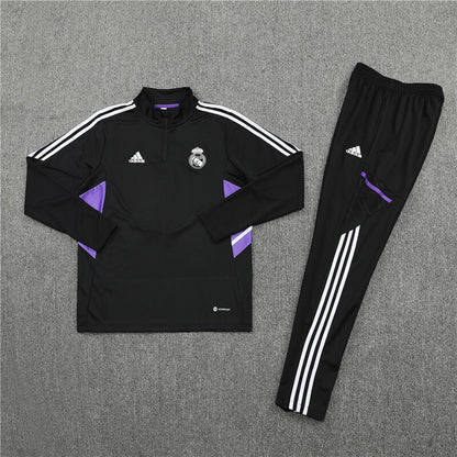 Real Madrid Tracksuit-Black