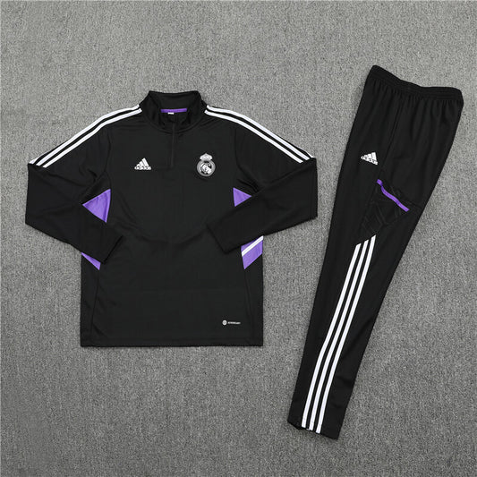 Real Madrid Tracksuit-Black