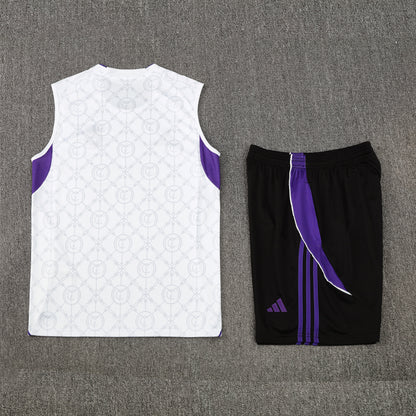 Real Madrid Vest Set-White and Black