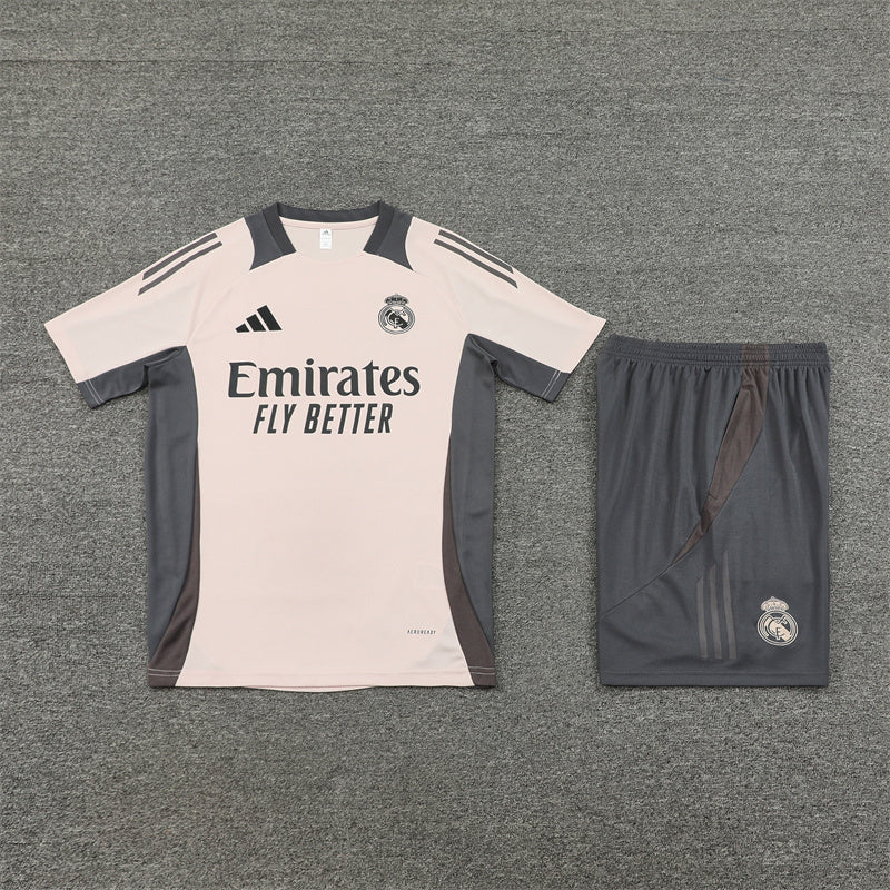 Real Madrid Shorts Set-Cream and Grey
