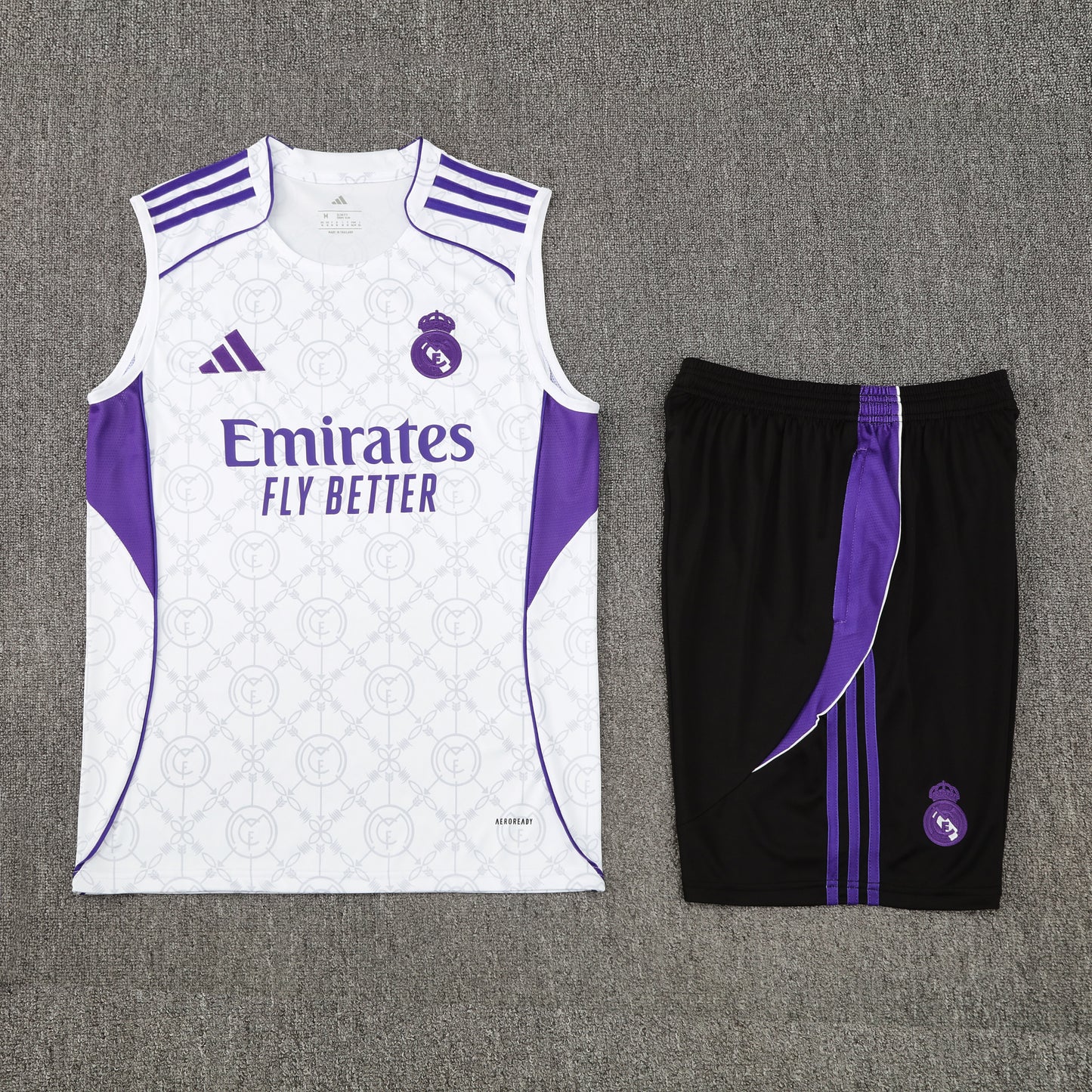 Real Madrid Vest Set-White and Black