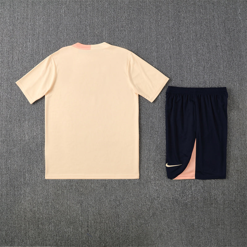 Barcelona Shorts Set-Cream and Black