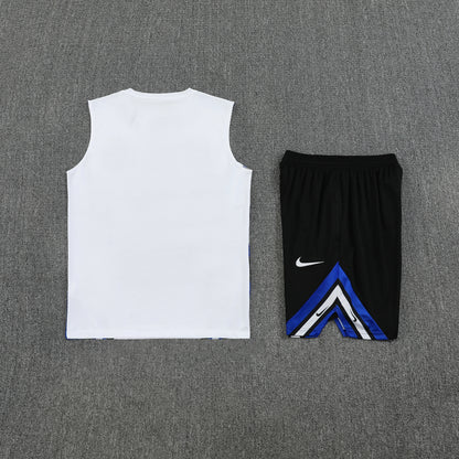 Inter Milan Vest Set-White and Black