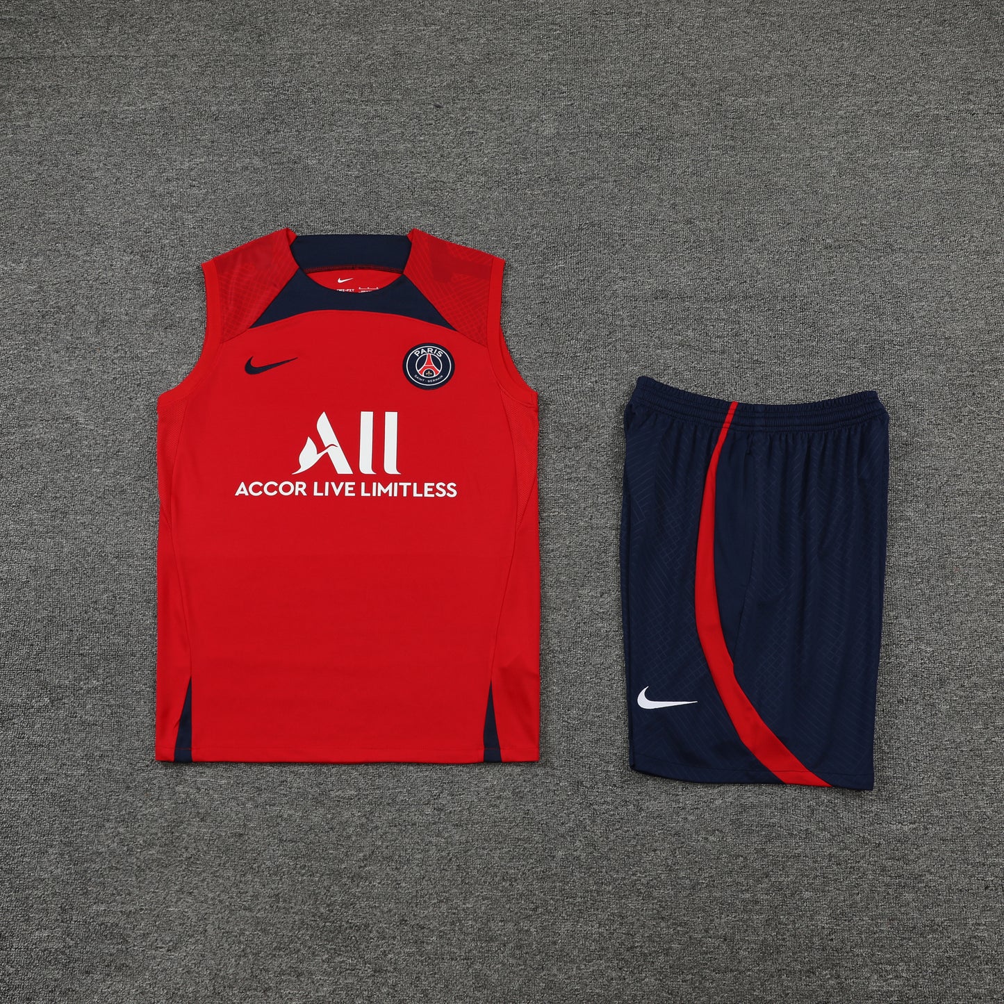 PSG Vest Set-Red and Navy Blue