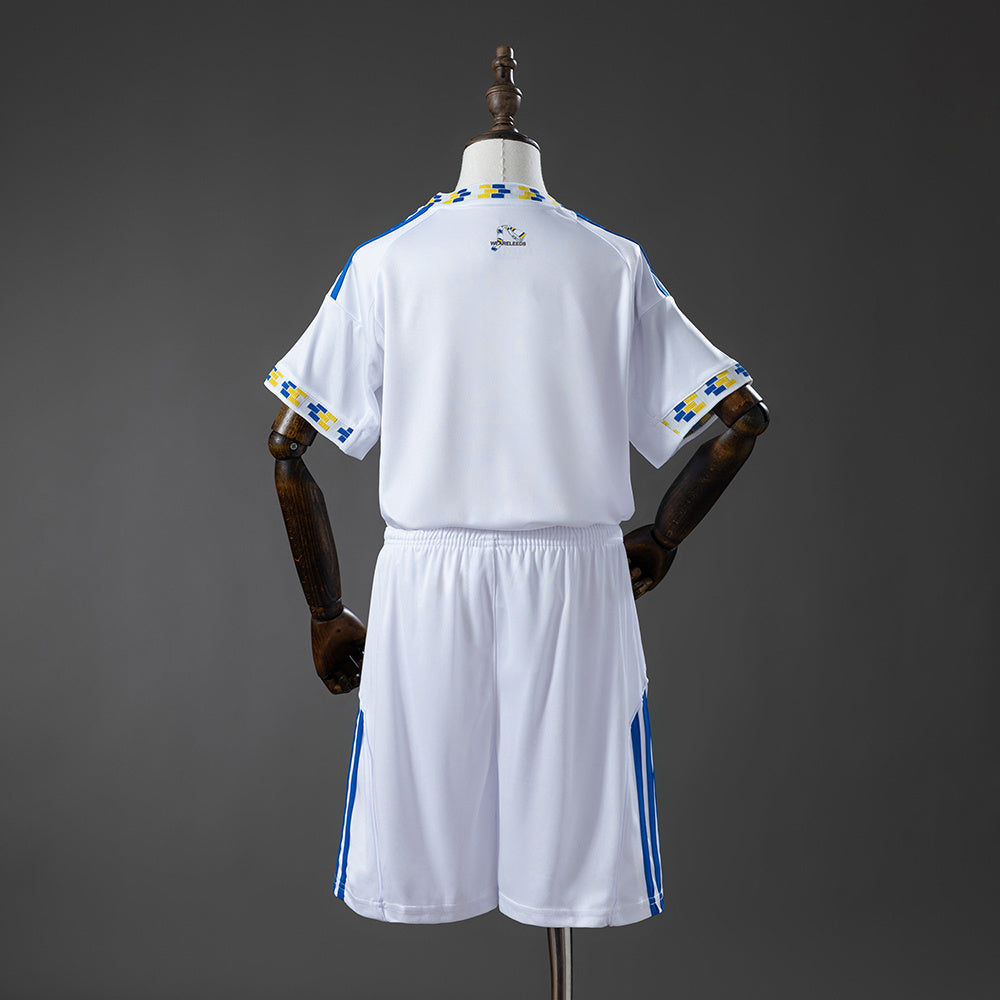 Leeds United 25/26 Home Kids Kit Jersey