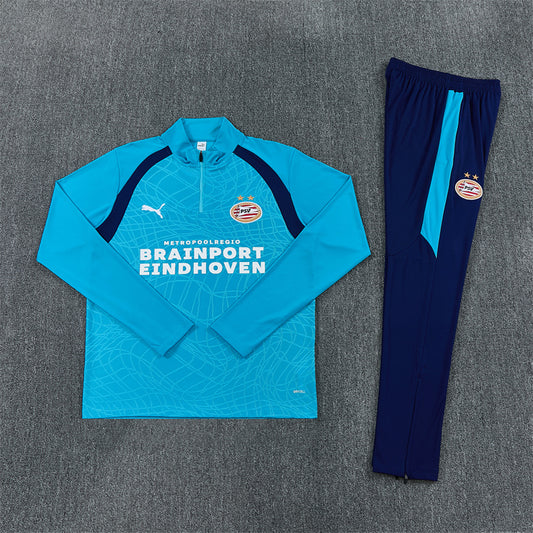 PSV Tracksuit-Blue and Navy Blue