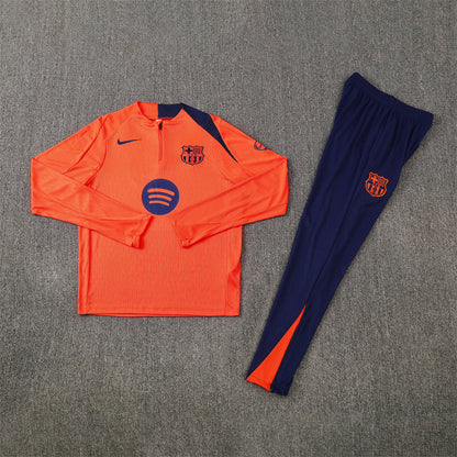 Barcelona Tracksuit-Orange and Navy Blue