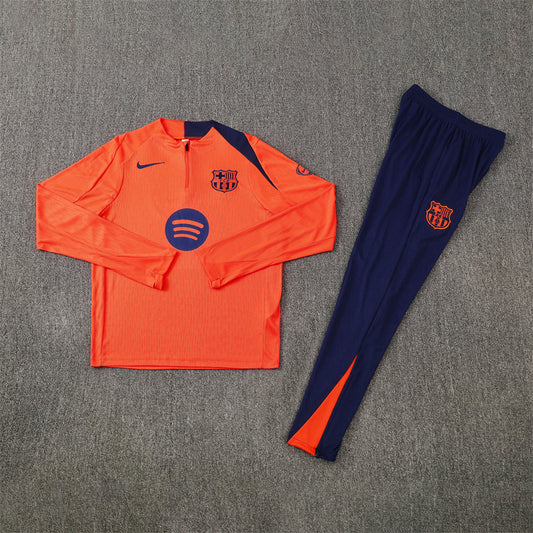 Barcelona Tracksuit-Orange and Navy Blue