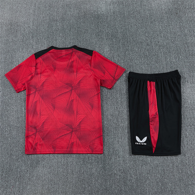 Castore Feyenoord Shorts Set-Red and Black