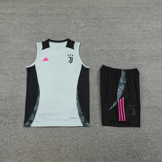 Juventus Vest Set-Grey and Black