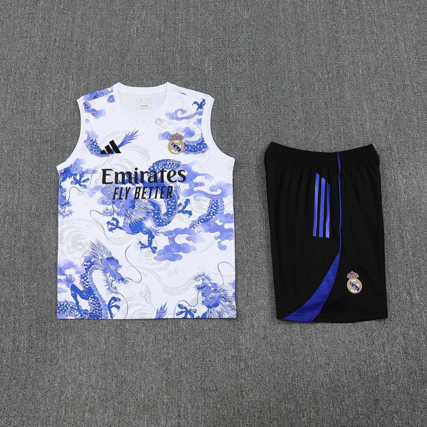 Real Madrid Vest Set-White, Blue and Black