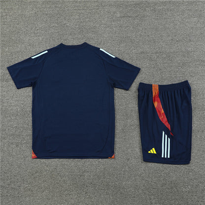 Spain Shorts Set-Navy Blue