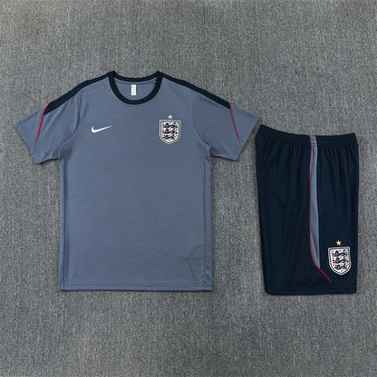England Shorts Set-Dark Grey and Black