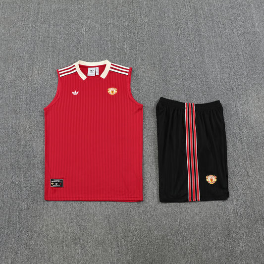 Manchester United Vest Set-Red and Black