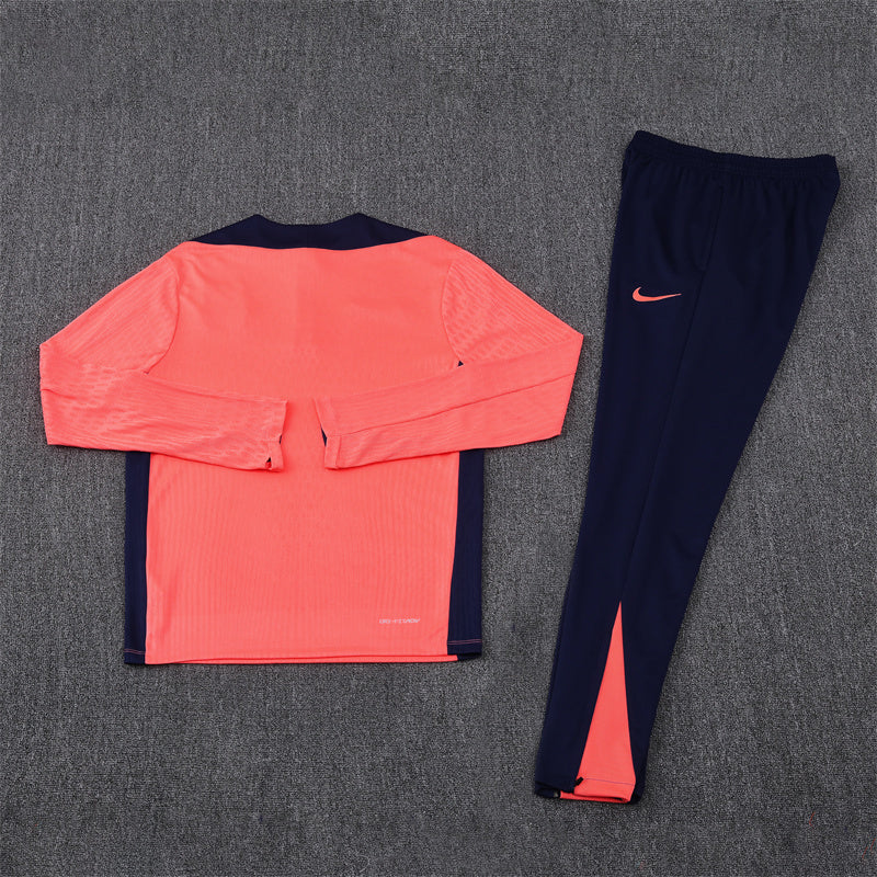 Barcelona Tracksuit-Orange and Navy Blue