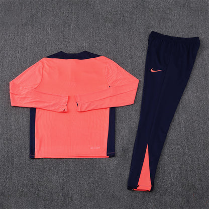 Barcelona Tracksuit-Orange and Navy Blue