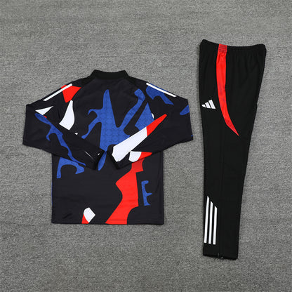 Manchester United Tracksuit-Red, Blue and Black