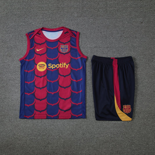 Barcelona Vest Set-Red, Blue and Black