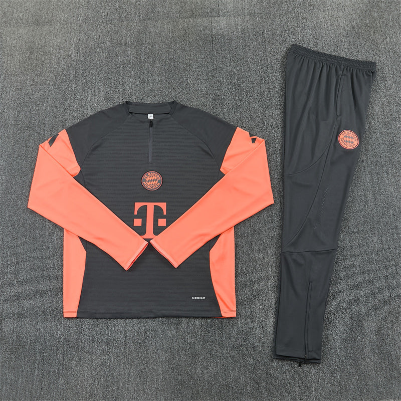 FC Bayern Munich Tracksuit-Dark Grey and Orange