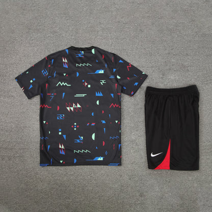 Portugal Shorts Set-Black