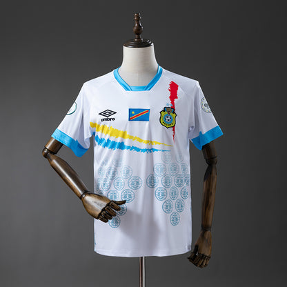 Congo 2026 White and Blue Jersey