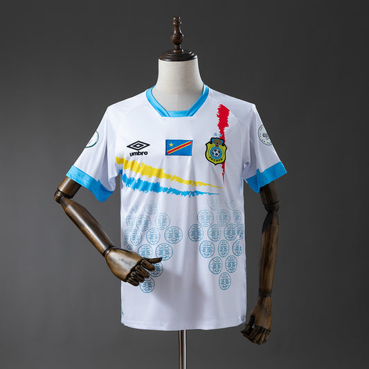 Congo 2026 White and Blue Jersey