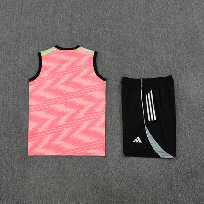 Real Madrid Vest Set-Pink and Black