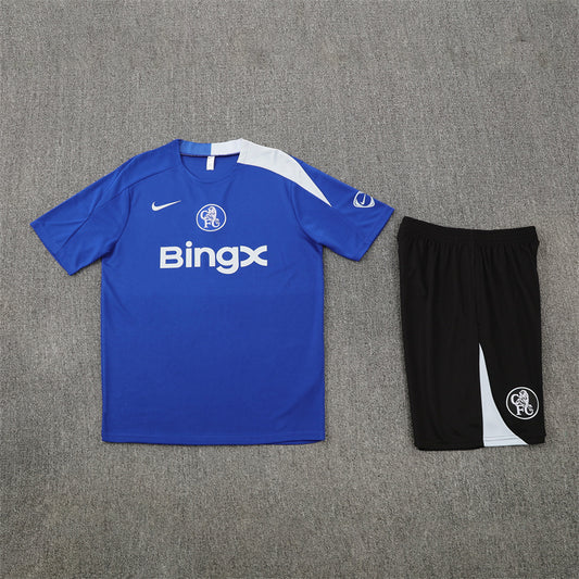 Chelsea Shorts Set-Dark Blue and Black