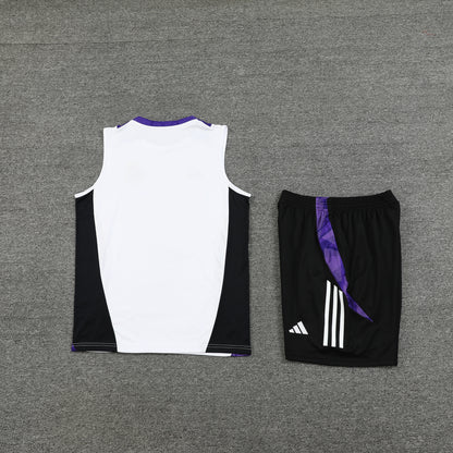 Real Madrid Vest Set-White and Black