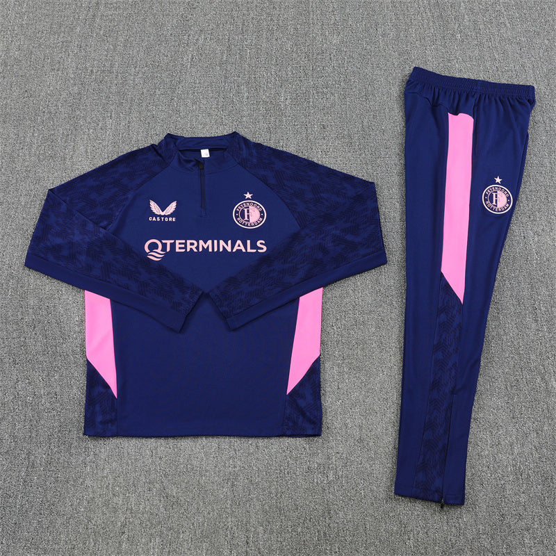 Castore Feyenoord Tracksuit-Navy Blue and Pink