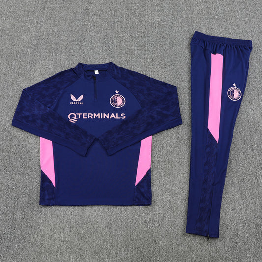 Castore Feyenoord Tracksuit-Navy Blue and Pink