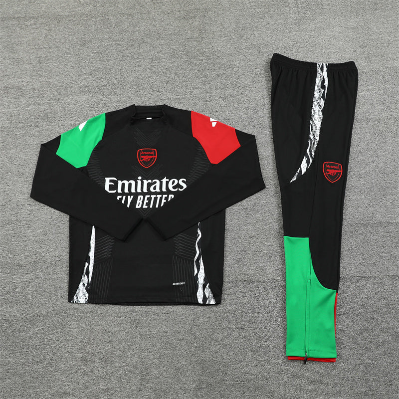 Arsenal Tracksuit-Red, Green and Black