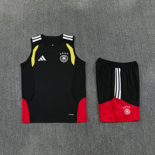Germany Vest Set-Black and Red