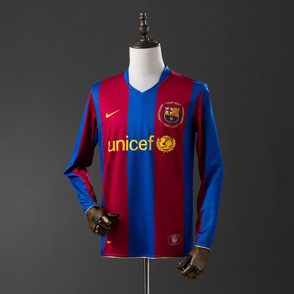 Retro 07/08 Barcelona long sleeves home