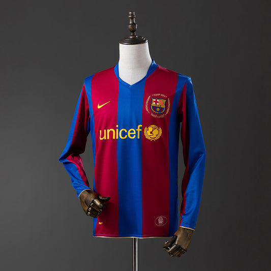 Retro 07/08 Barcelona long sleeves home