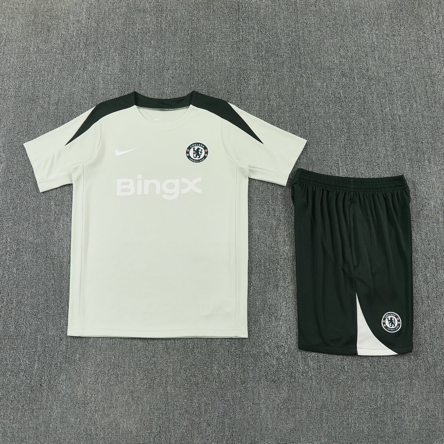 Chelsea Shorts Set-Grey and Dark Green