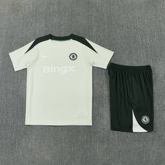 Chelsea Shorts Set-Grey and Dark Green