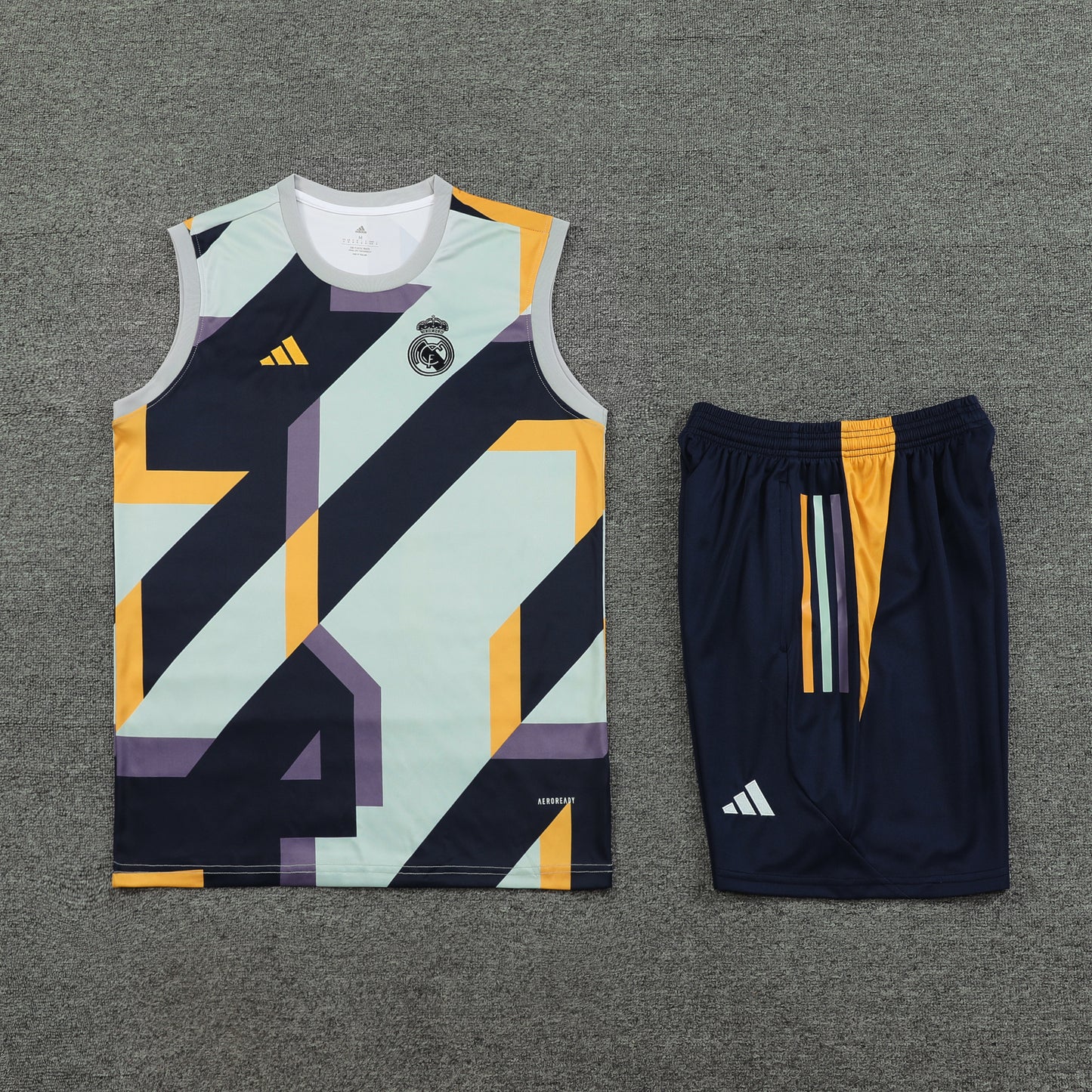 Real Madrid Vest Set-White and Black