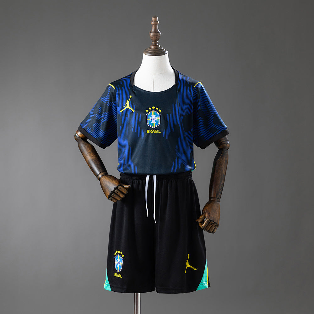 Brazil 2026 Away Kids Kit Jersey