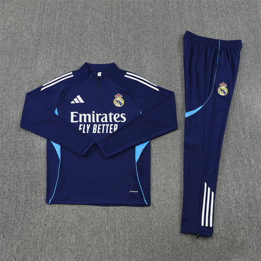 Real Madrid Tracksuit-Navy Blue