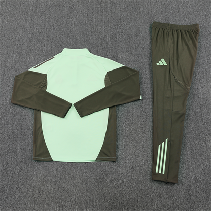 Real Madrid Tracksuit-Green and Dark Grey
