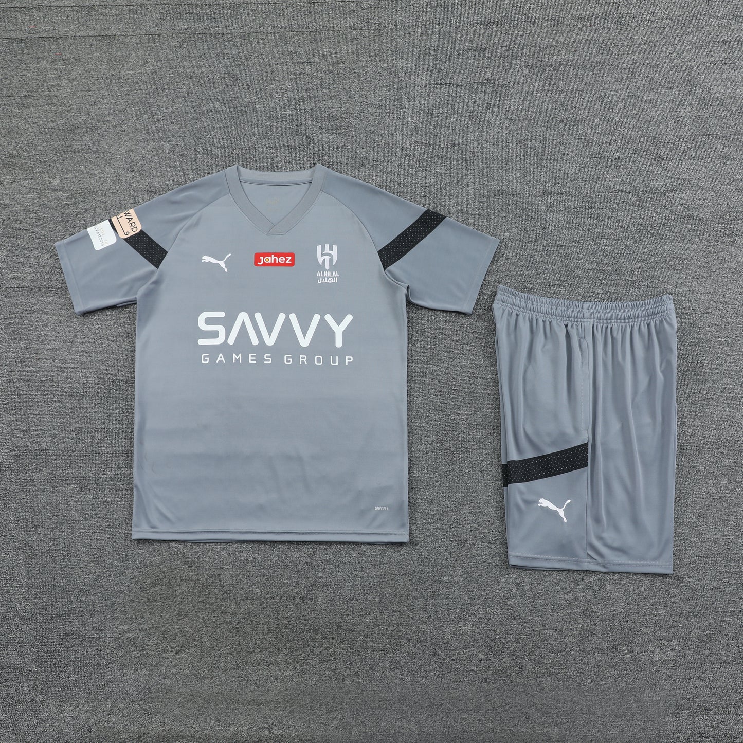 Al Hilal Shorts Set-Grey